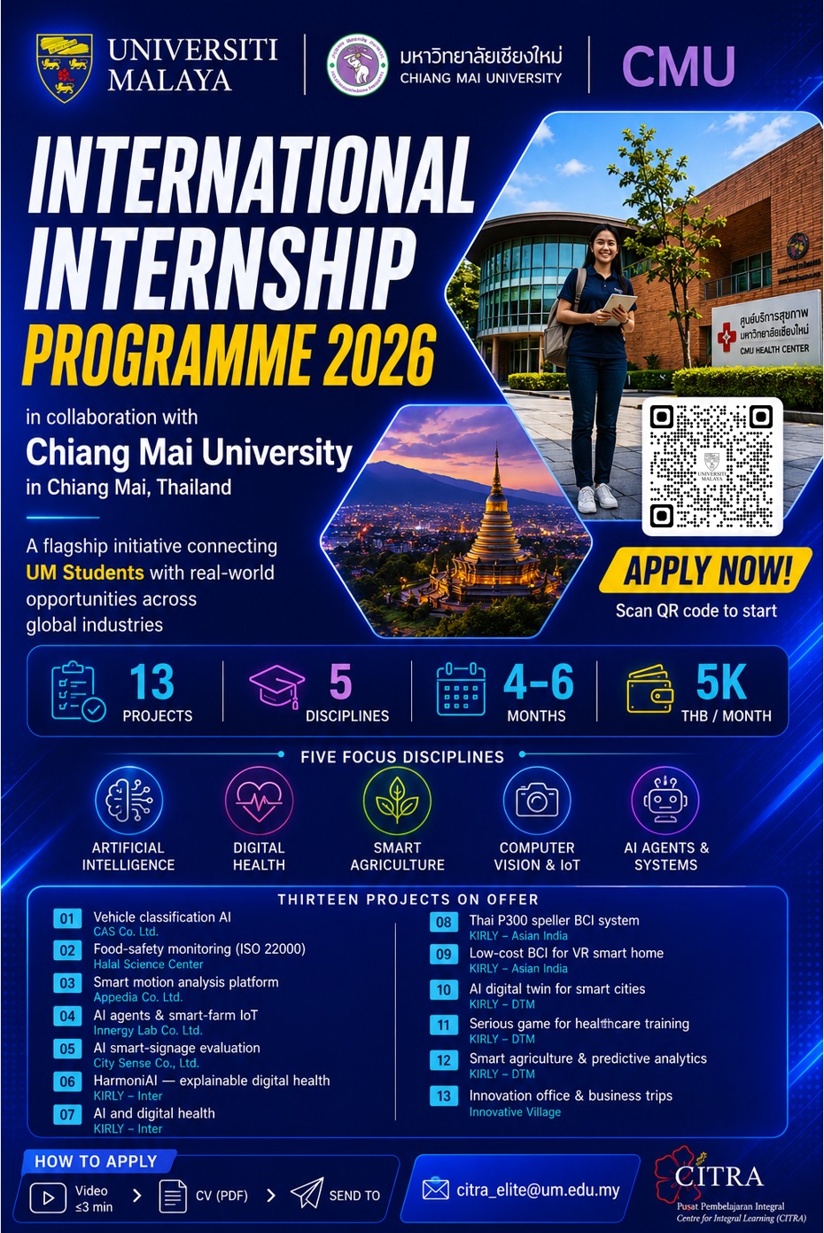 Thailand Internship Poster
